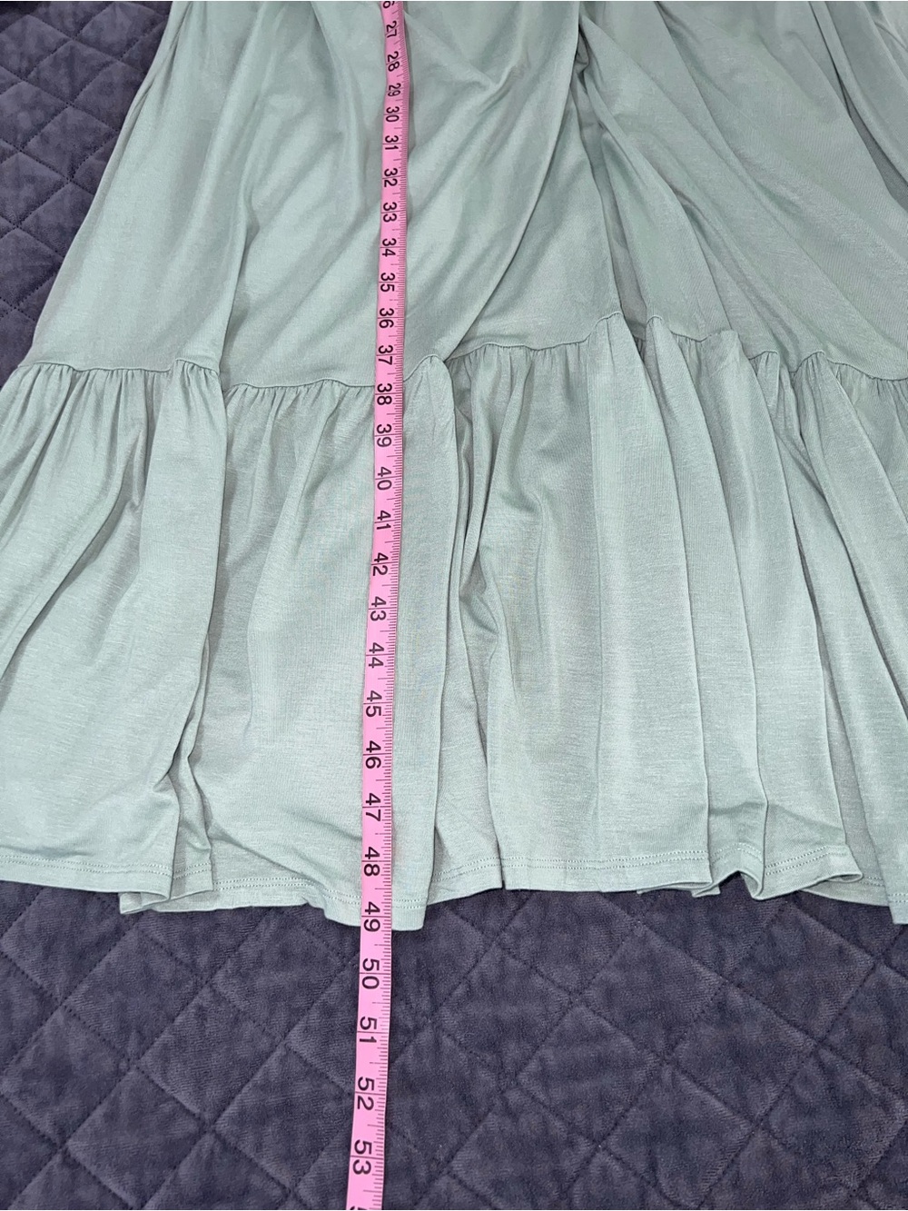 Torrid Tiered Maxi Dress Women’s 1X 14 16 Green Soft Comfy  B27 - Picture 6 of 8